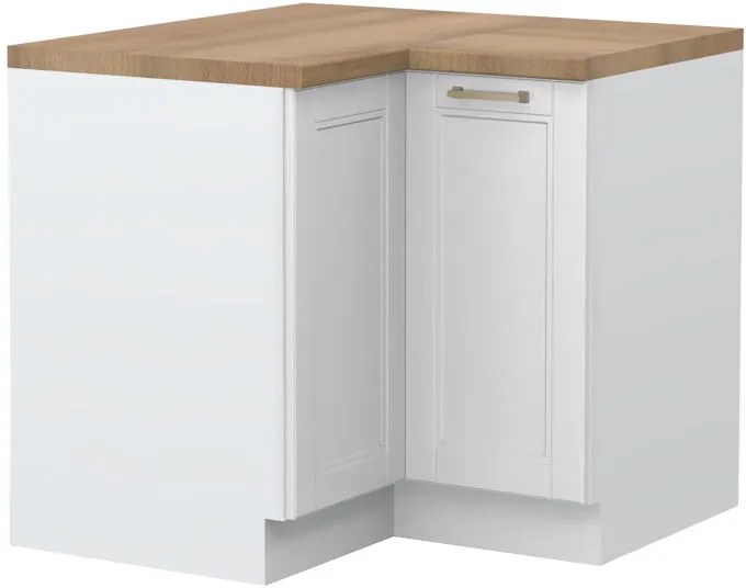 Επιδαπέδιο γωνιακό ντουλάπι Tahoma R-UG-2K-Λευκό ματ