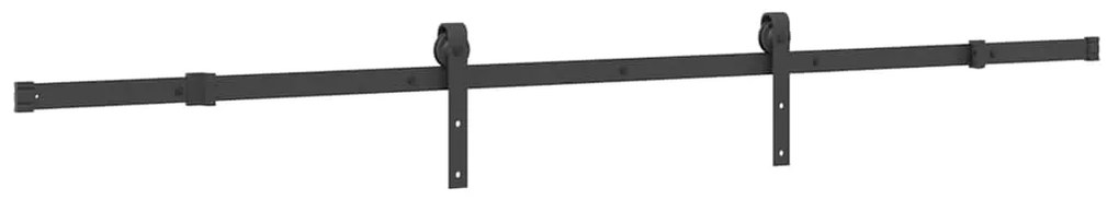 vidaXL Συρόμενη Μεσόπορτα με Μηχανισμό 90 x 210 εκ. Μασίφ Ξύλο Πεύκου