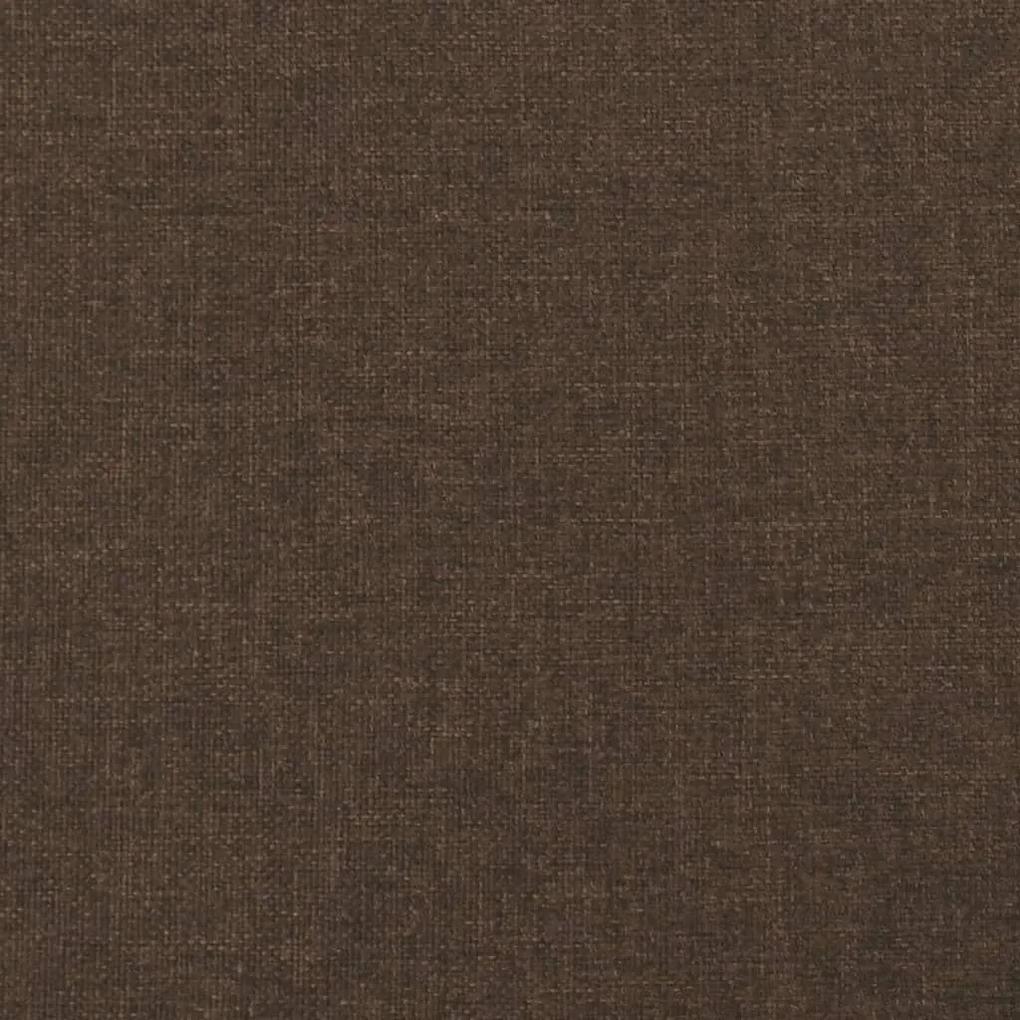 Πλαίσιο Κρεβατιού Boxspring Σκούρο Καφέ 160x200 εκ. Υφασμάτινο - Καφέ