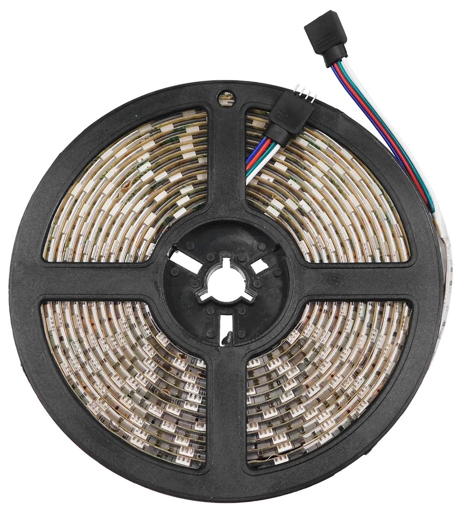 GloboStar® 70129 Ταινία LED SMD 5050 5m 14.4W/m 60LED/m 1454lm/m 120° DC 12V Αδιάβροχη IP65 RGB - 5 Χρόνια Εγγύηση