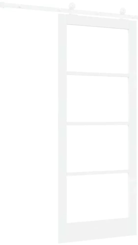 vidaXL Συρόμενη Πόρτα ORKDAL Λευκό 86 x 211 cm Ξύλο και μέταλλο