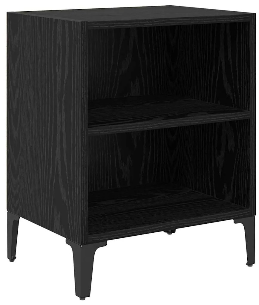 vidaXL Κομοδίνο 2 pcs Μαύρη δρυς 40 x 30 x 50 cm Επεξεργασμένο ξύλο