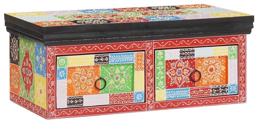 vidaXL Κάστρο τηλεόρασης τοίχου 60x30x24 εκ. από συμπαγές ξύλο Rough Mango