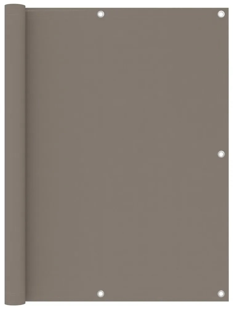 vidaXL Διαχωριστικό Βεράντας Taupe 120 x 600 εκ. Ύφασμα Oxford