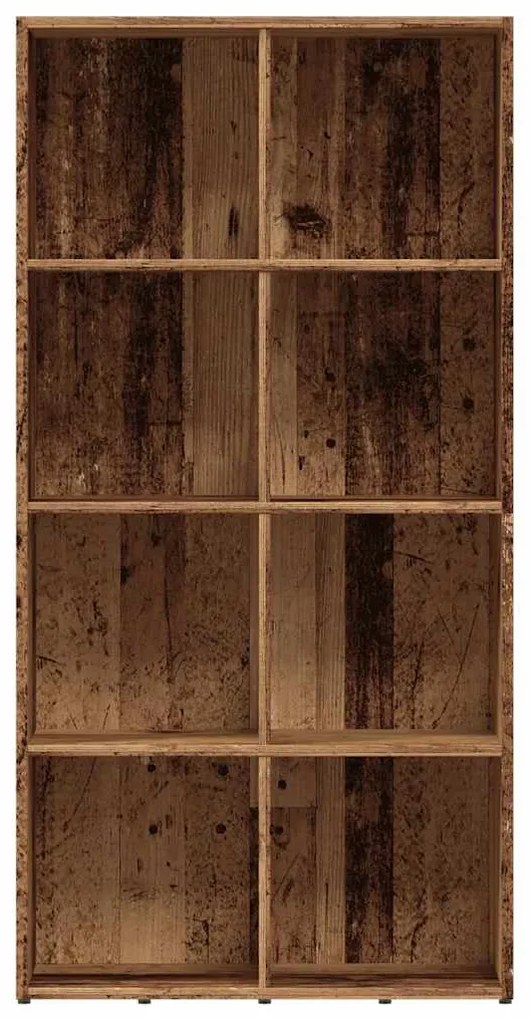 ντουλάπι βιβλίων Παλιό ξύλο 66x30x130 cm Κατασκευασμένο ξύλο - Καφέ