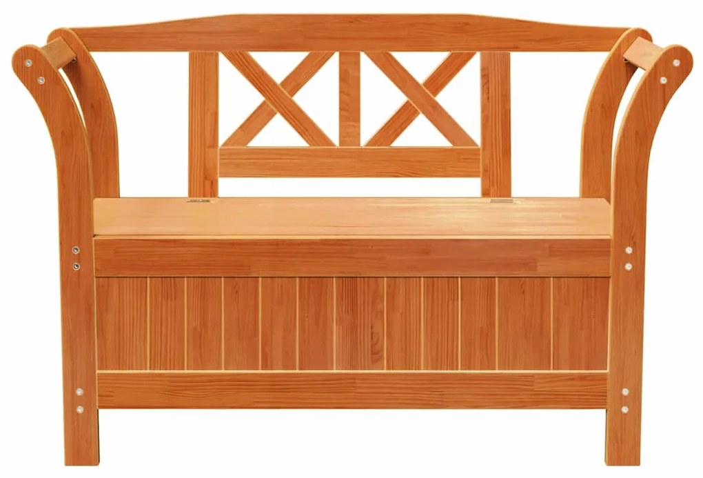 vidaXL Πάγκος Αποθήκευσης Κήπου Καφέ 119 x 76 x 44εκ.