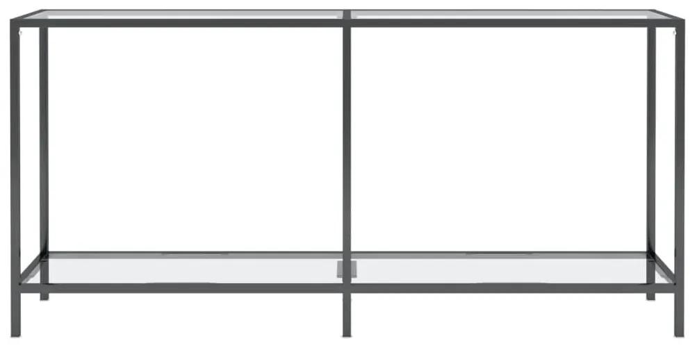 Τραπέζι Κονσόλα Διαφανές 160 x 35 x 75,5 εκ. από Ψημένο Γυαλί - Διαφανές