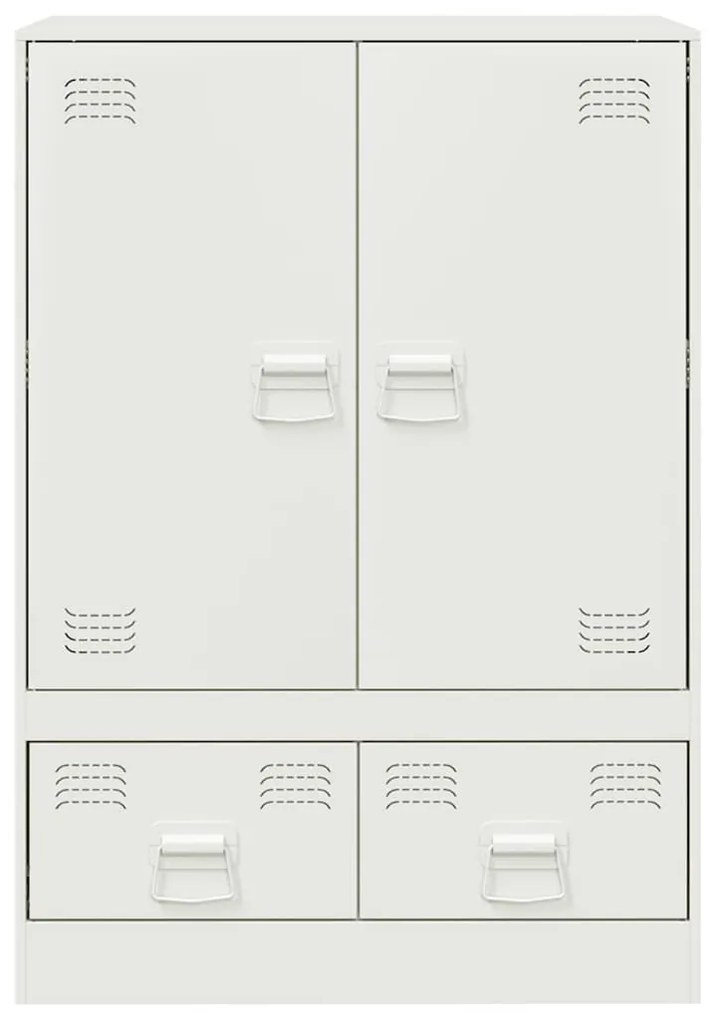 vidaXL Ντουλάπι Λευκό 67x39x95 εκ. από Ατσάλι