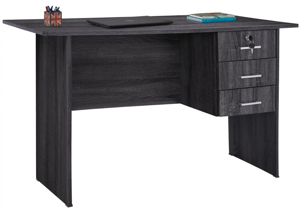 Intrahome ΓΡΑΦΕΙΟ ΜΕΛΑΜΙΝΗΣ HCASABLANCAYDEN 120x60x75Υεκ.ΜΕ 3 ΣΥΡΤΑΡΙΑ ΣΕ ΑΝΘΡΑΚΙ ΧΡΩΜΑ .01 intraho-1631831