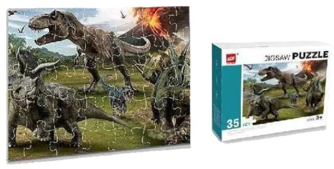 Παιδικό puzzle 35 κομματιών - Dinosaurs - GXF035-1135