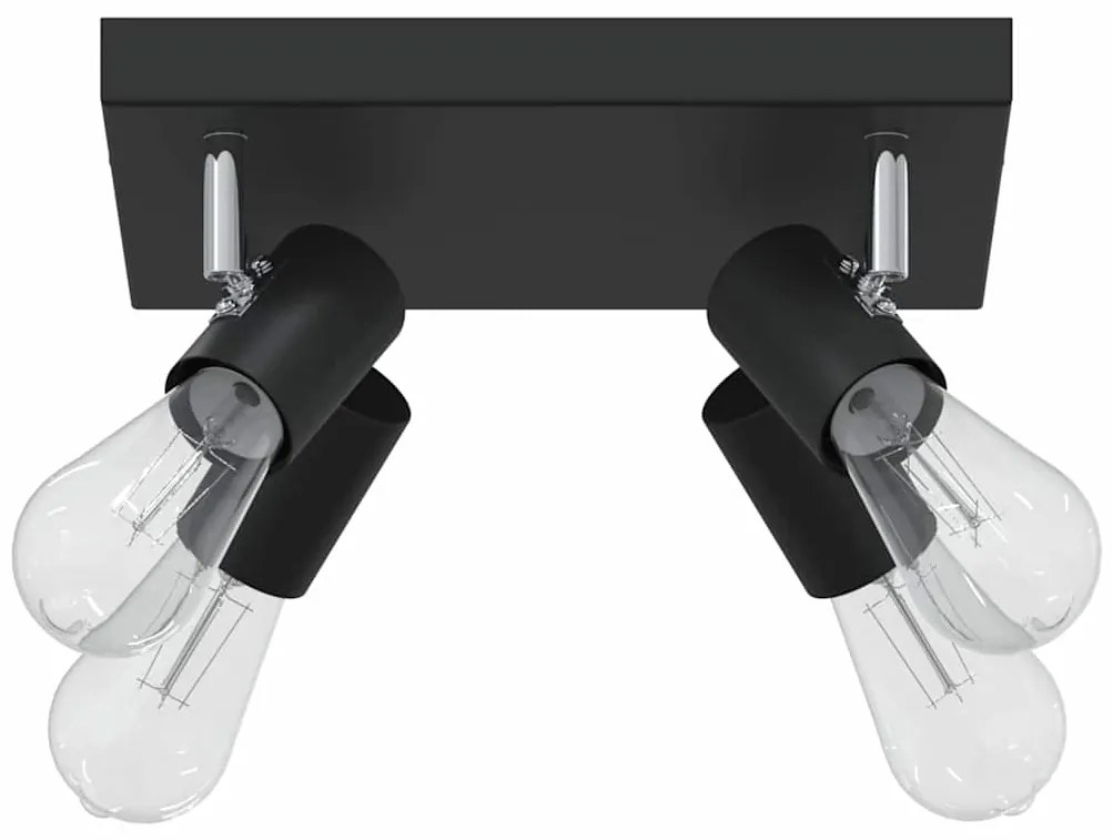 vidaXL Σποτ οροφής Μαύρο 26.5 x 26 x 11.5 εκ Ατσάλι