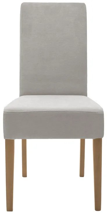 Καρέκλα Ditta pakoworld ύφασμα γκρι-πόδι sonoma 44x56x96εκ (2 τεμάχια)