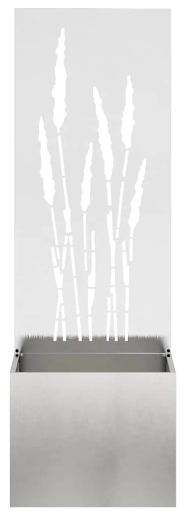 vidaXL Οθόνη Ιδιωτικότητας Κήπου Ασημί 50 x 140 cm Ανοξείδωτο ατσάλι