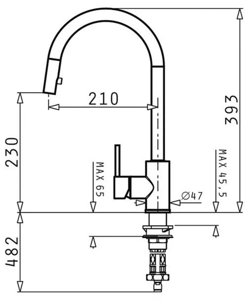 Μπαταρία κουζίνας Amada Χρωμέ 5x21x39.3 εκ.