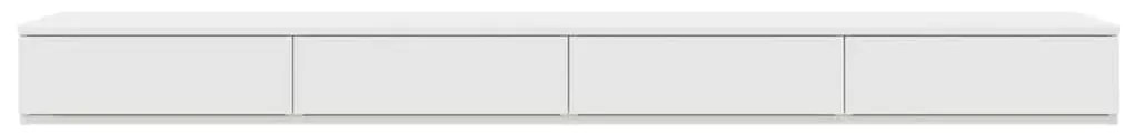 vidaXL Συρτάρια κρεβατιού με συρτάρι Λευκό 200 x 36.5 x 16.5 εκ
