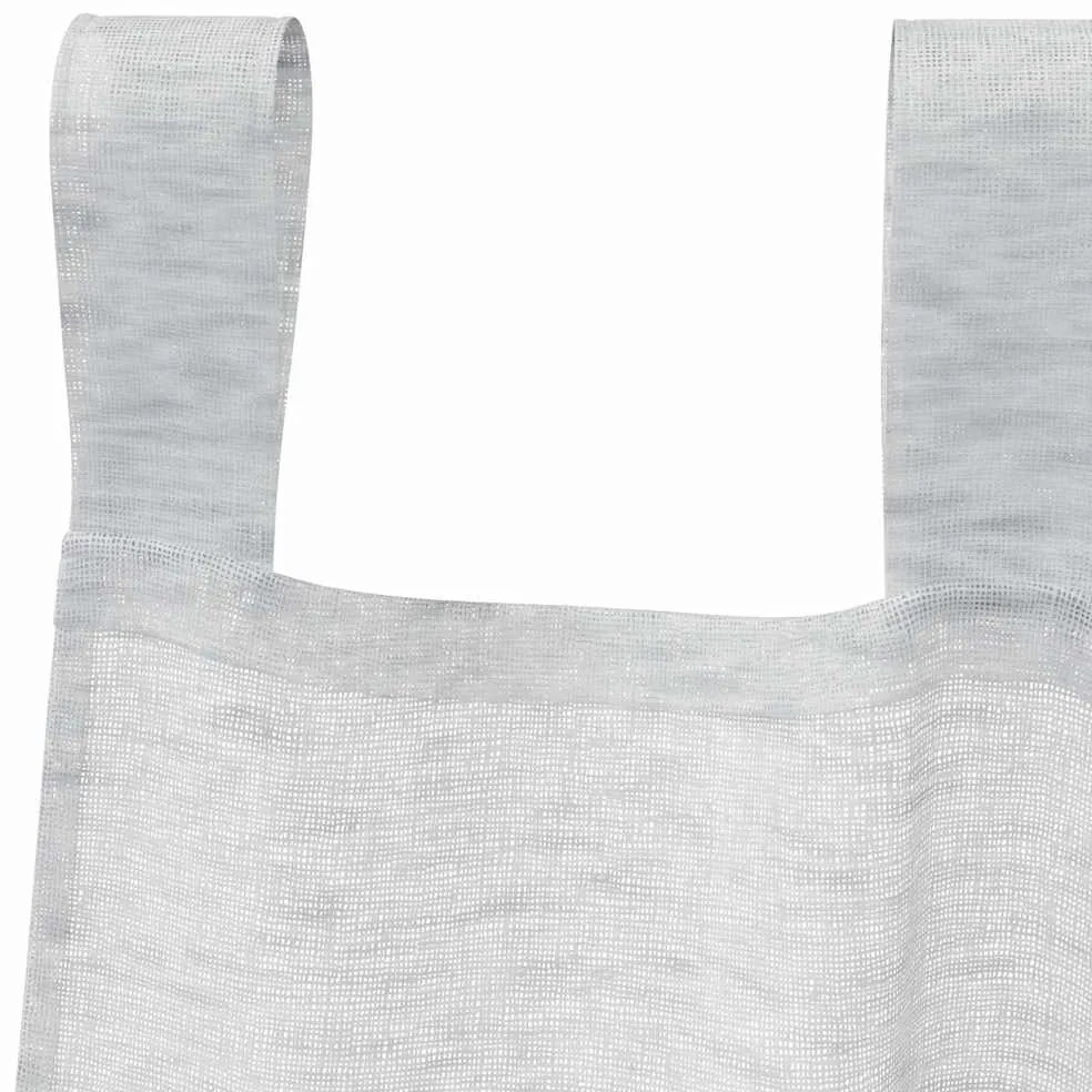 vidaXL Κουρτίνες με κουρτίνες 2 pcs Ανοιχτό γκρι 140x140εκ Πολυεστέρας