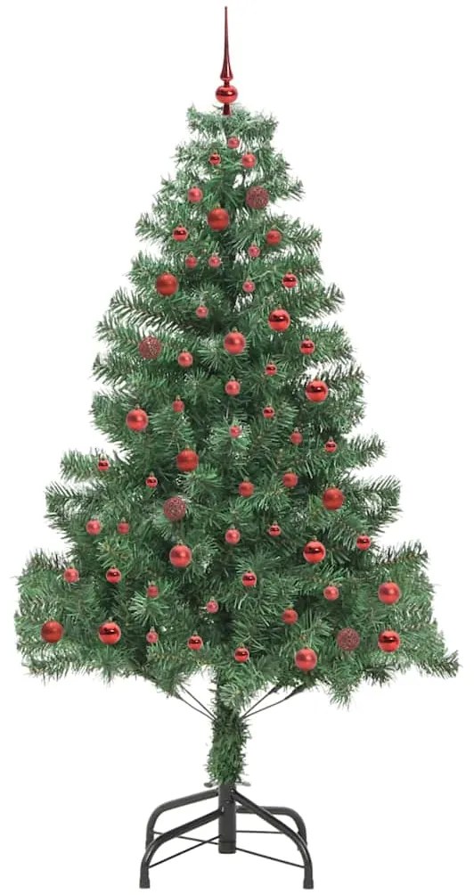 vidaXL Χριστουγεννιάτικο Δέντρο με 300 LED με βάση Πράσινο 210 cm PVC