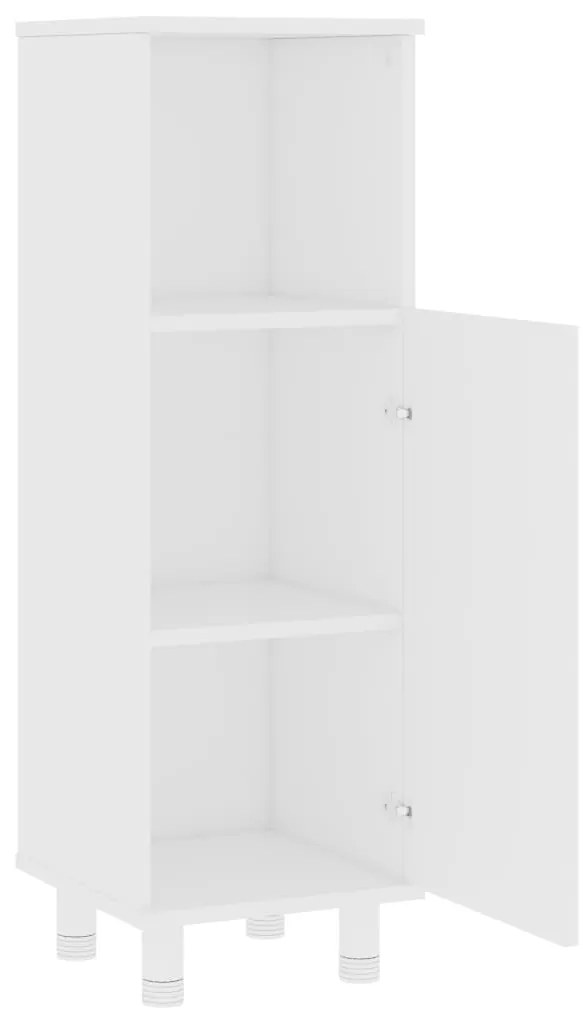 vidaXL Στήλη Μπάνιου Λευκή 30 x 30 x 95 εκ. από Επεξ. Ξύλο
