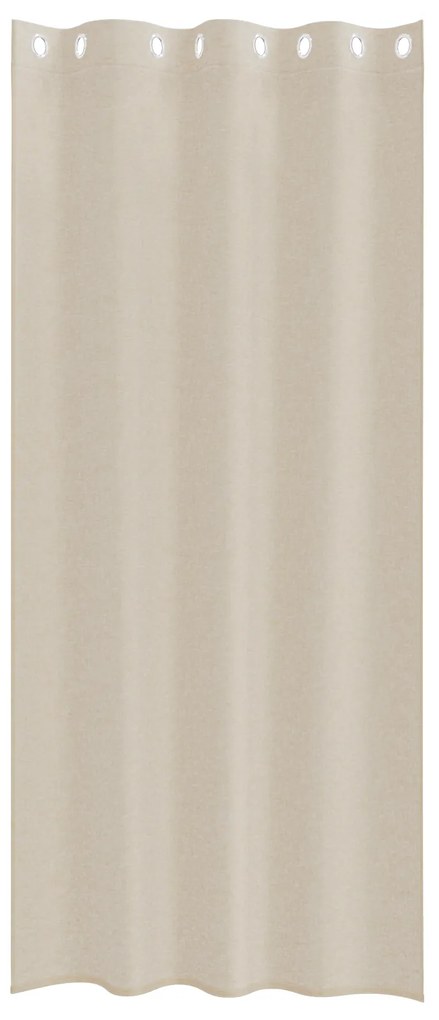 vidaXL Κουρτίνες με κουρτίνες 2 pcs Άμμος 140 x 225 cm Πολυεστέρας
