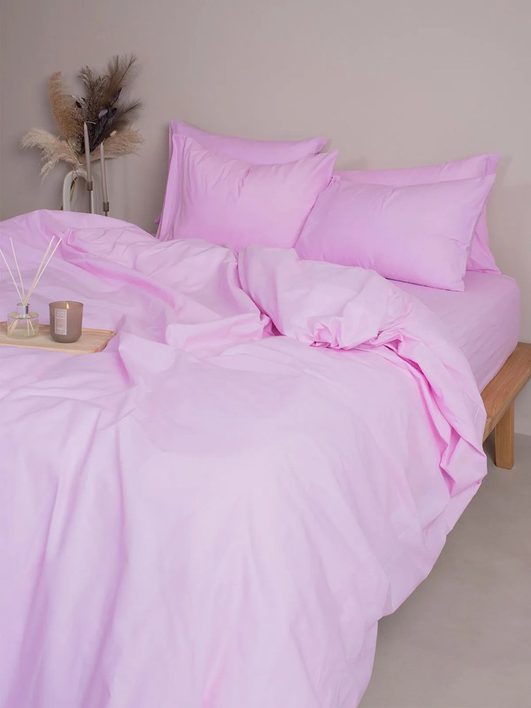 Σεντόνια King Size 260x270 Σετ 4 Τεμ. Sunshine Home Cotton Feelings 102 Lila
