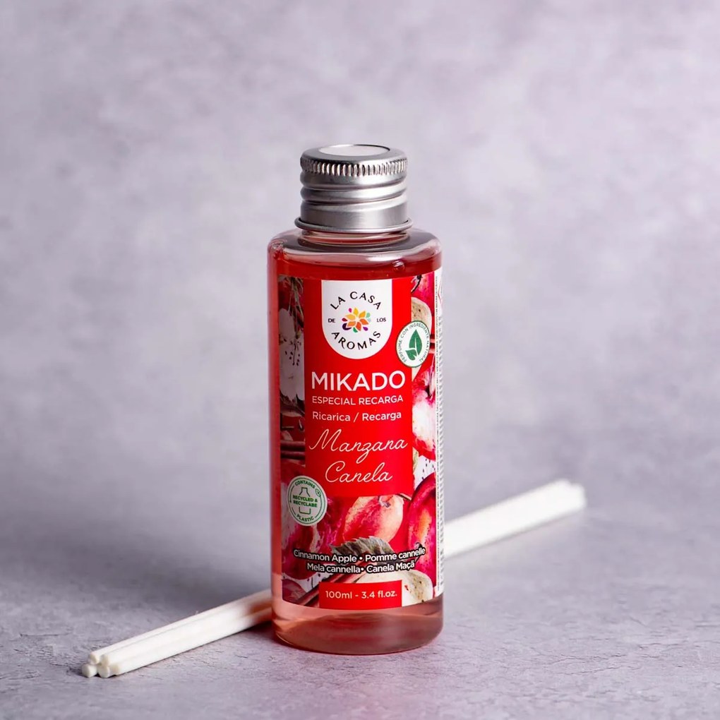 Αρωματικό Χώρου 100ml Με Στικς La Casa De Los Aromas 047764 Μήλο/Κανέλα