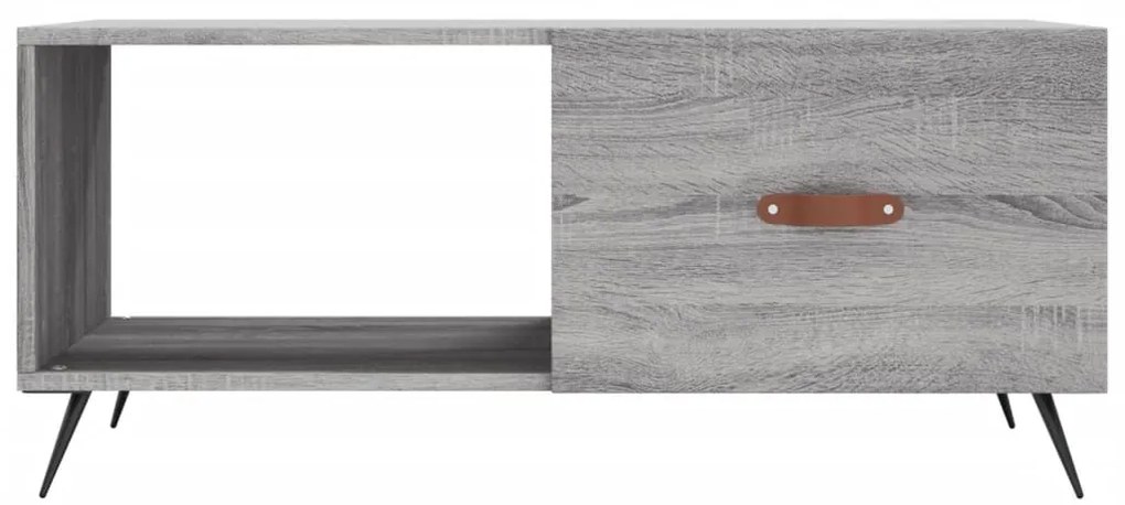 vidaXL Τραπεζάκι Σαλονιού Γκρι Sonoma 90x50x40 εκ. Επεξεργασμένο Ξύλο