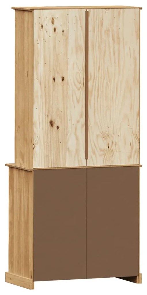 vidaXL Βιτρίνα VIGO 78 x 40 x 175 εκ. από Μασίφ Ξύλο Πεύκου