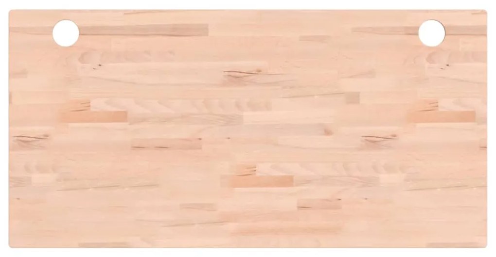 vidaXL Επιφάνεια Γραφείου 110x55x2,5 εκ. από Μασίφ Ξύλο Οξιάς