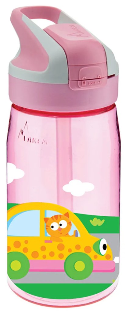 Παγούρι 450ml Με Καλαμάκι Laken Αμαξάκια
