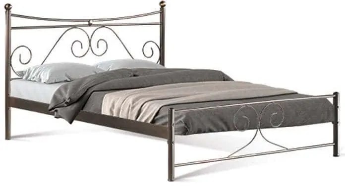 Κρεβάτι Erato 827-00-033 158x208x105cm Brown Διπλό Metal