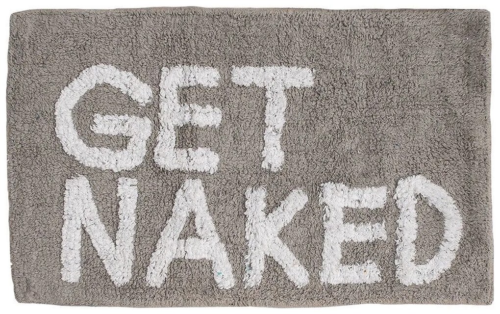 ESTIA ΤΑΠΕΤΟ ΜΠΑΝΙΟΥ GET NAKED ΒΑΜΒΑΚΕΡΟ 80x50cm ΓΚΡΙ