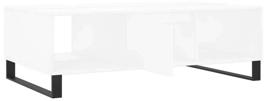 vidaXL Τραπεζάκι Σαλονιού Λευκό 104x60x35 εκ. από Επεξεργασμένο Ξύλο