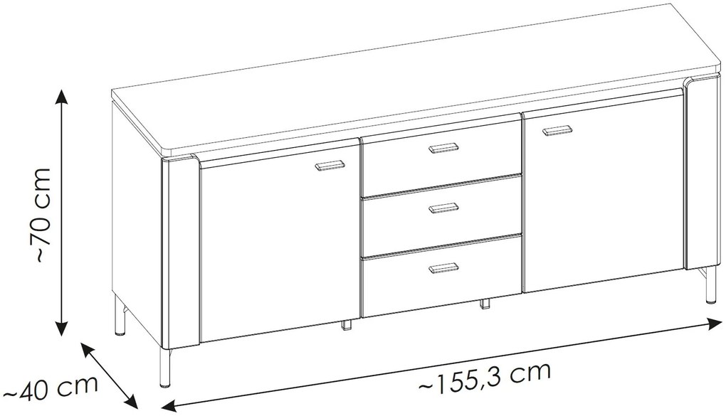 Έπιπλο τηλεόρασης Eclat I-Mauro