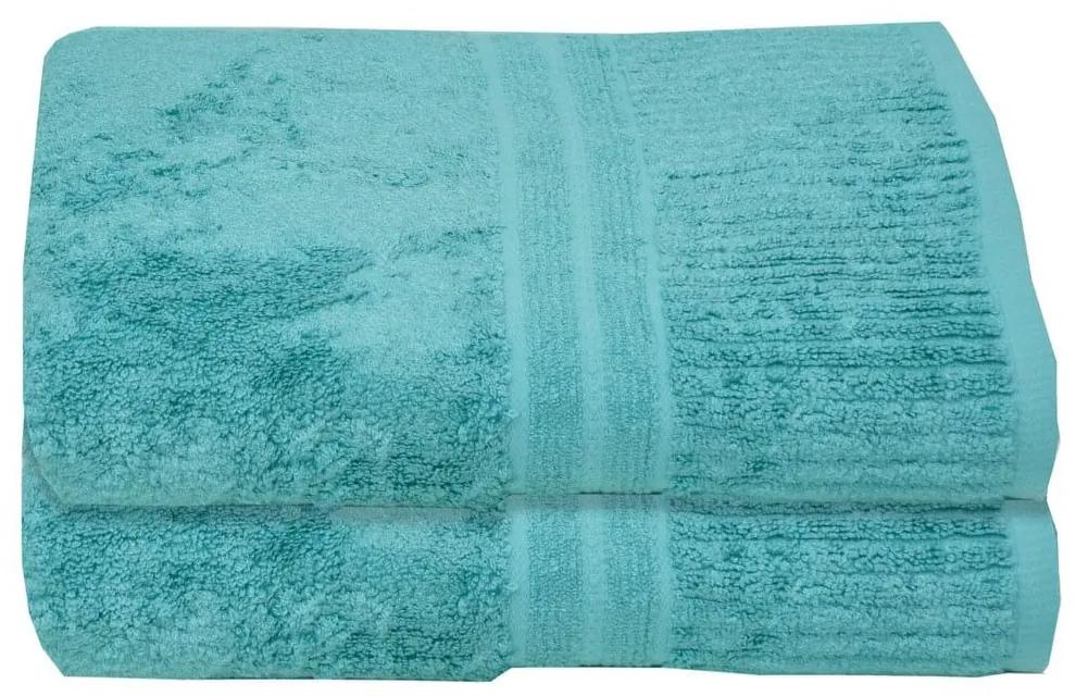 Πετσέτες Modal (Σετ 3τμχ) 5 Aqua Blue Anna Riska Σετ Πετσέτες 70x140cm Βαμβάκι-Φυσική Ίνα