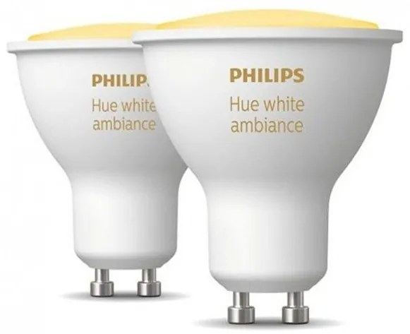 Έξυπνη Λάμπα Led 2xGU10 5W Σποτ Hue WA Σετ 929001953310 Philips Hue 929001953310