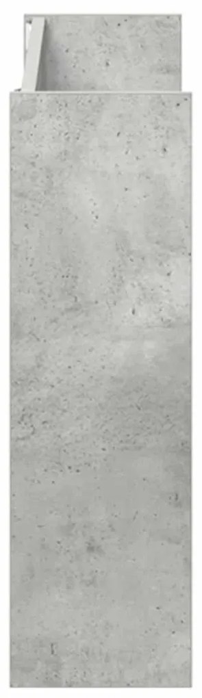 vidaXL Παπουτσοθήκες Τοίχου 2 τεμ. Γκρι Σκυρ. 80x18x60 εκ. Μοριοσανίδα