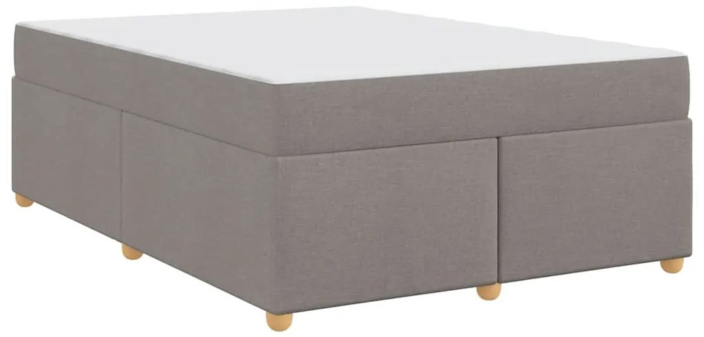 vidaXL Σκελετός Κρεβατιού Άλλο Taupe 160 x 200 cm ύφασμα