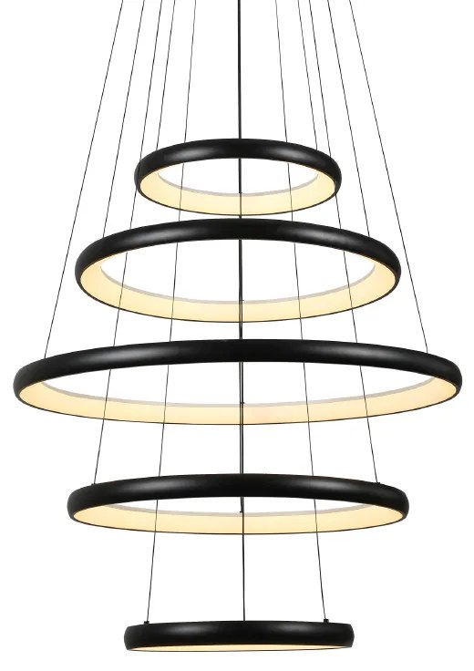 ΚΡΕΜΑΣΤΟ Φ/Σ LED 80W 6400LM CCT IP20 ΜΑΥΡΟ ΜΕΤΑΛΛΙΚΟ + ΑΚΡΥΛΙΚΟ ACA HM23LEDP5BKCCT