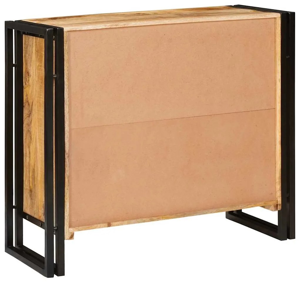 vidaXL Πλαϊνό γραφείο Καφέ 80 x 33 x 70 εκ. Μασίφ ξύλο μάνγκο