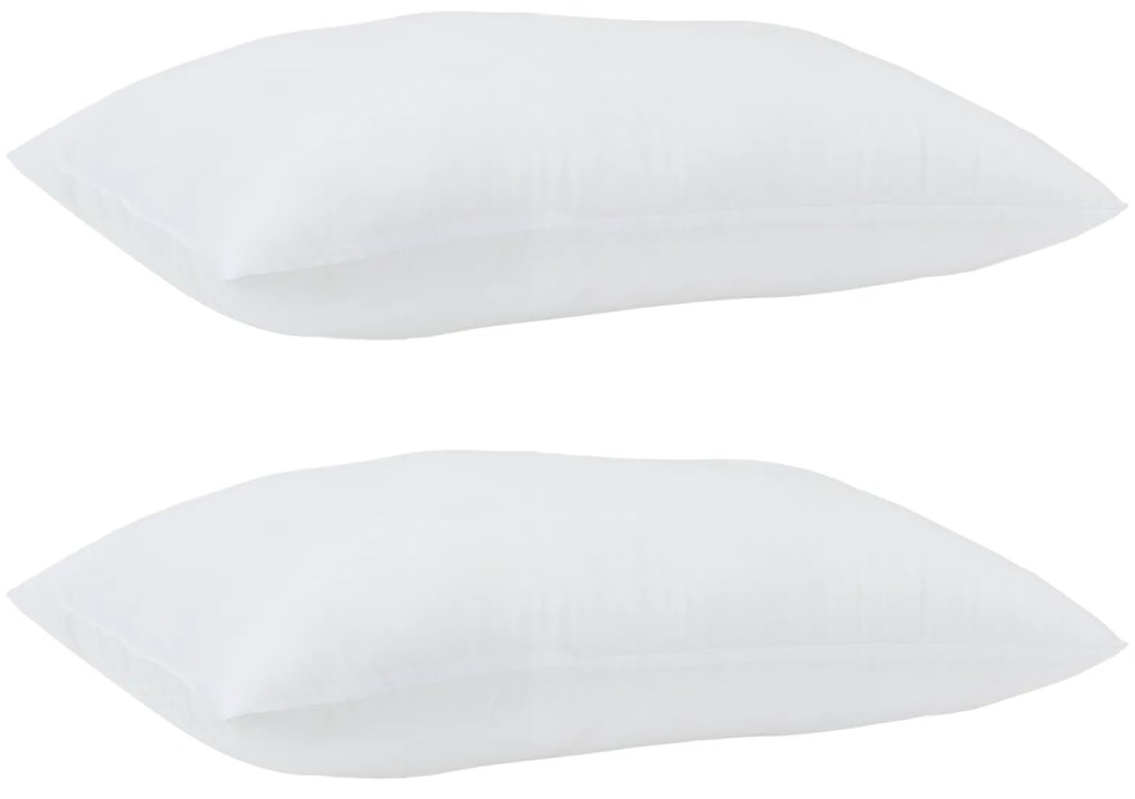 vidaXL Μαξιλάρια 2 pcs Λευκό 50 x 70 cm 85gsm 100% πολυεστέρας