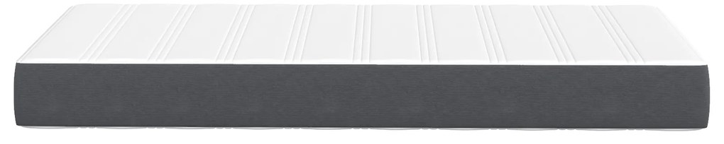 vidaXL Στρώμα με Ελατήρια Pocket Σκούρο Γκρι Μεσαίο 100x200x20 εκ Υφασμάτινο