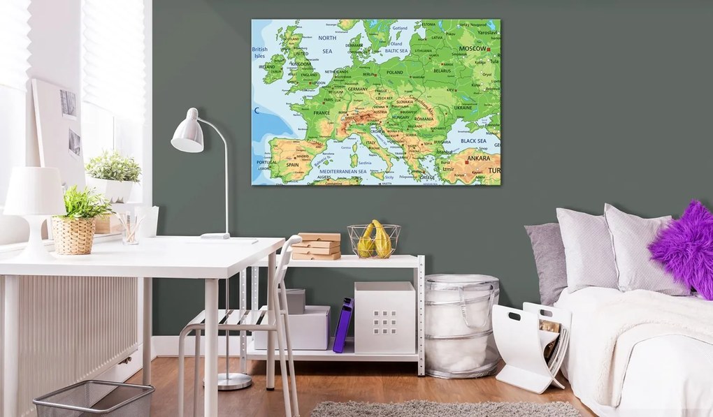 Πίνακας - Map of Europe 60x40