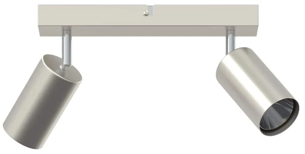vidaXL Σποτ οροφής Βουρτσισμένο νικέλιο 26 x 5.5 x 16.5 εκ Ατσάλι