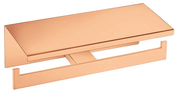 Χαρτοθήκη Διπλή με Καπάκι Sanco Monogram Rose Gold 24K 120427-A06