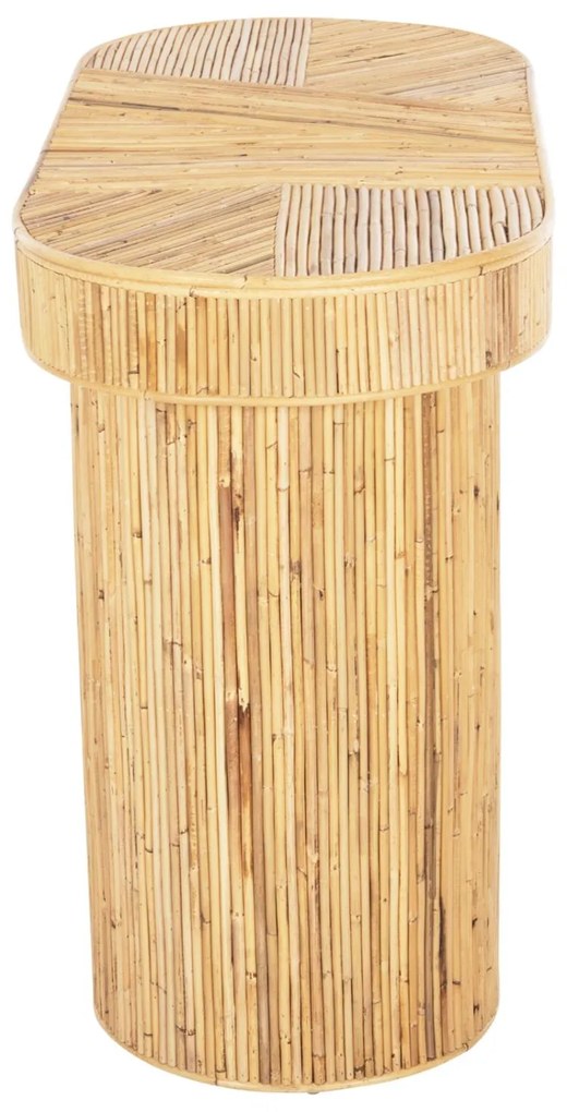 Κονσόλα Οβάλ GATSBY C9871 Φυσικό Rattan σε Φυσικό χρώμα 110x45x74,5Υεκ. 110x45x74.5 εκ.