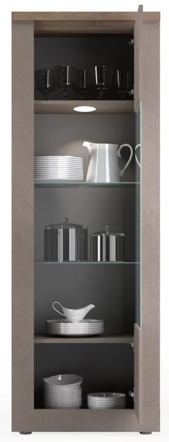 Έπιπλο Τηλεόρασης Ανθρακί Οξειδωμένο 121x43x57