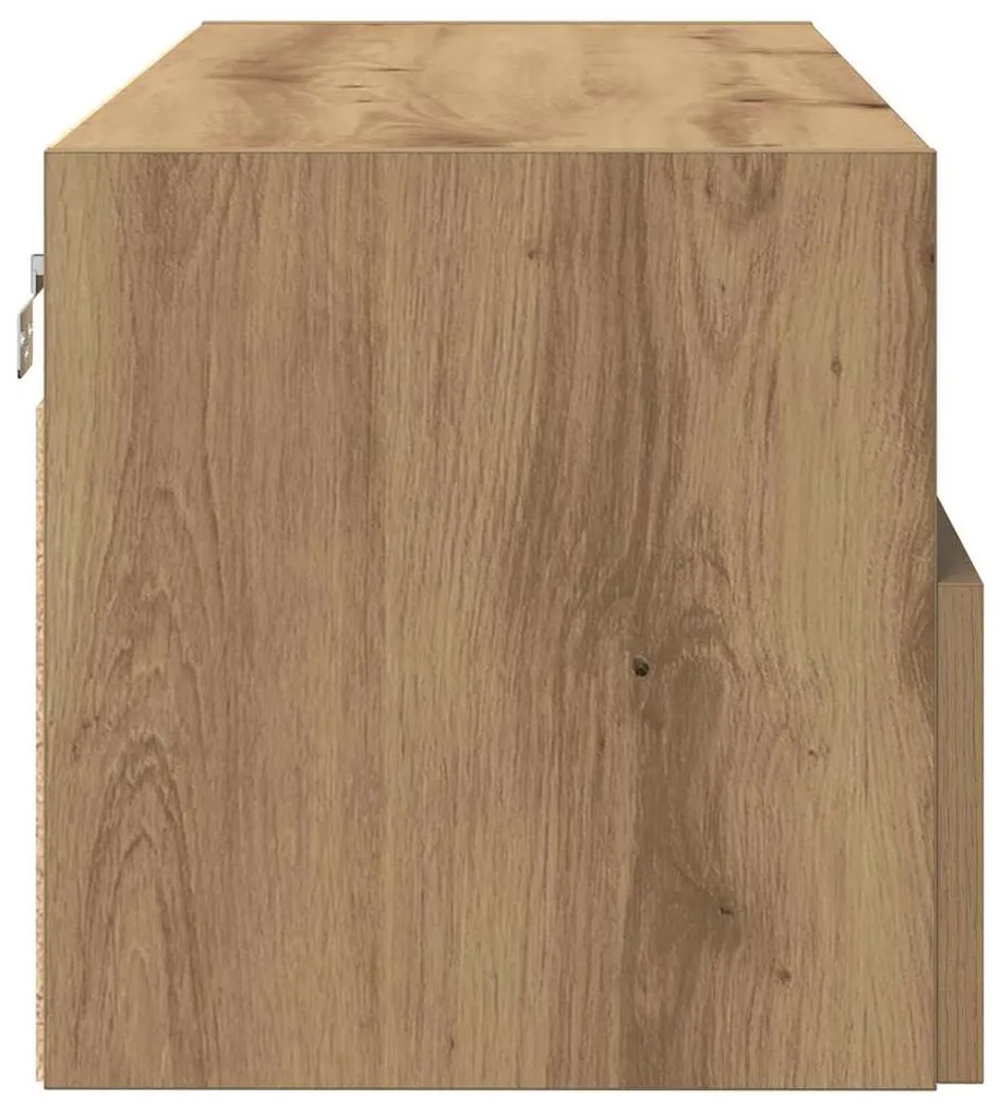 vidaXL Ντουλάπι Τηλεόρασης Τοίχου artisan δρυς 100 x 30 x 30 cm