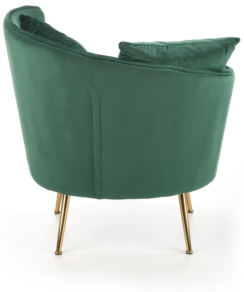 ALMOND leisure chair color: dark green