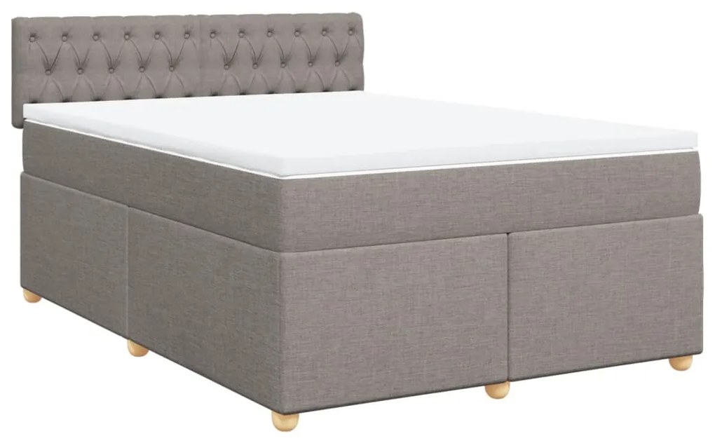 ΚΡΕΒΑΤΙ BOXSPRING ΜΕ ΣΤΡΩΜΑ TAUPE 160X200 ΕΚ. ΥΦΑΣΜΑΤΙΝΟ 3286742