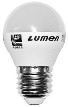 Λάμπα ECO LED 5W Ε27 σφαιρική ματ πλαστική LUMEN 13-271250